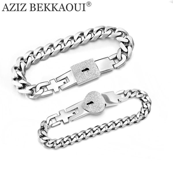 aziz bekkaoui customized name heart jewelry lock & key couple bracelets stainless steel figaro chain bracelets drop shipping, Golden;silver
aziz bekkaoui customized name heart jewelry lock & key couple bracelets stainless steel figaro chain bracelets drop shipping, Golden;silver
