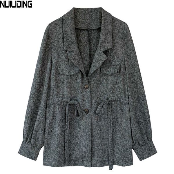 women's suits & blazers nijiuding small suit jacket female slim waist conventional casual coat loose cardigan outerwear, White;black
women's suits & blazers nijiuding small suit jacket female slim waist conventional casual coat loose cardigan outerwear, White;black