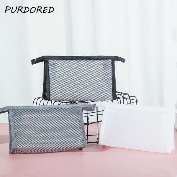 purdored 1 pc mesh cosmetic bag for women portable waterproof makeup bag large capacity travel cosmetic storage kosmetyczka
purdored 1 pc mesh cosmetic bag for women portable waterproof makeup bag large capacity travel cosmetic storage kosmetyczka