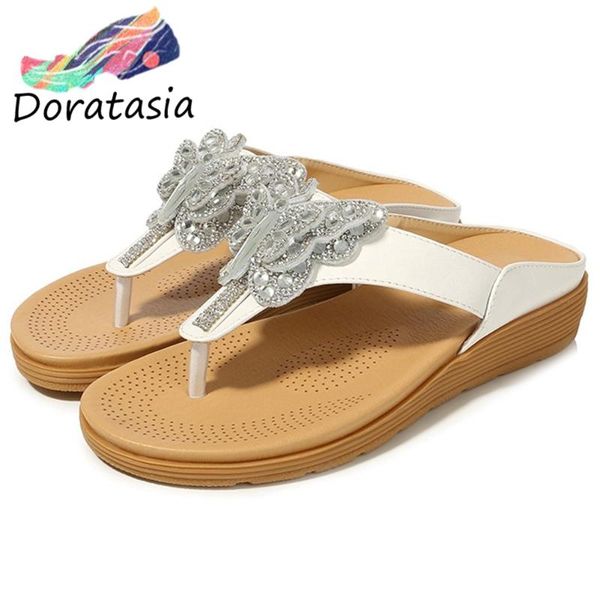 doratasia butterfly-knot flip shoes summer shining crystal slippers women new arrival casual beach low wedges flip flop, Black
doratasia butterfly-knot flip shoes summer shining crystal slippers women new arrival casual beach low wedges flip flop, Black