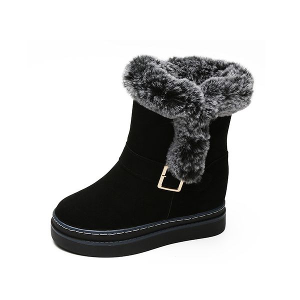 snow boots women mid calf wedge brand winter shoes woman warm boots increased internal winter boots botas bajas planas mujer, Black
snow boots women mid calf wedge brand winter shoes woman warm boots increased internal winter boots botas bajas planas mujer, Black
