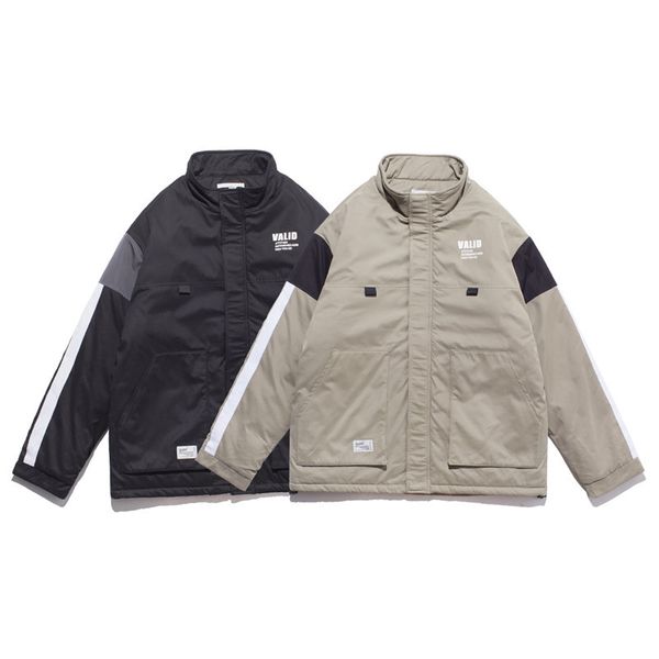 winter new cotton men's japanese trend trend loose color matching cotton clothing thick casual wild jacket, Black
winter new cotton men's japanese trend trend loose color matching cotton clothing thick casual wild jacket, Black