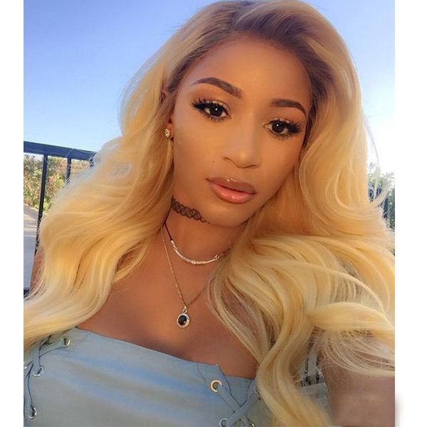613 wig ombre blonde lace front wigs preplucked brazilian baby hairline body wave virgin human hair wigs for women, Black
613 wig ombre blonde lace front wigs preplucked brazilian baby hairline body wave virgin human hair wigs for women, Black
