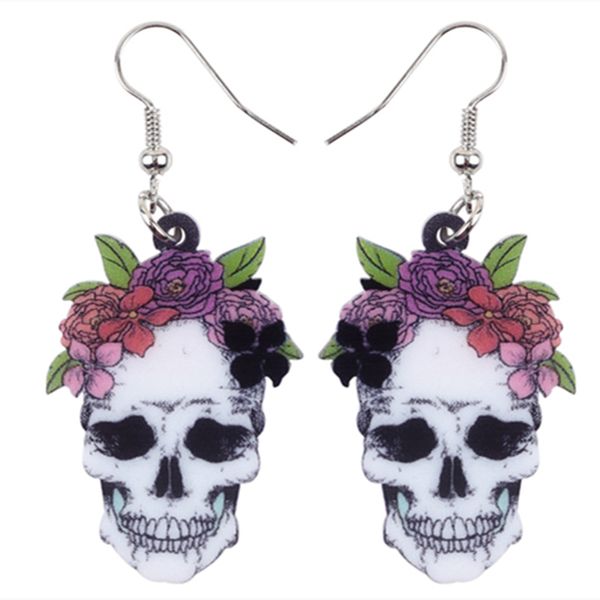 dangle & chandelier acrylic halloween smile flower skull earrings drop big long novelty punk jewelry for women girls ladies teen party, Silver
dangle & chandelier acrylic halloween smile flower skull earrings drop big long novelty punk jewelry for women girls ladies teen party, Silver
