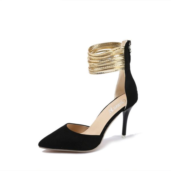 women heeled sandals bandage rhinestone ankle strap pumps super high heels .5 cm square heels lady shoes plus size43, Black
women heeled sandals bandage rhinestone ankle strap pumps super high heels .5 cm square heels lady shoes plus size43, Black