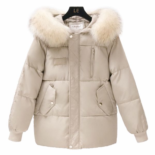 ladies loose cotton coat cotton women fashion hooded fur collar winter thick ukraine woman warm dropshipping down jackets, Black
ladies loose cotton coat cotton women fashion hooded fur collar winter thick ukraine woman warm dropshipping down jackets, Black