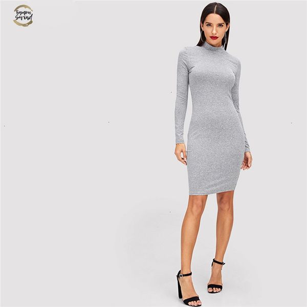 серый элегантный офис леди mock neck heathered вязать твердая природные талия тощий платье осень повседневная минималистский женские платья, Black;gray
серый элегантный офис леди mock neck heathered вязать твердая природные талия тощий платье осень повседневная минималистский женские платья, Black;gray
