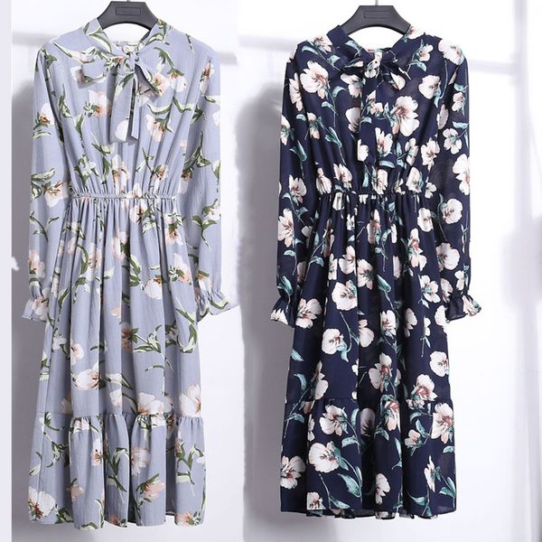 fashion women floral dress long sleeve polka dot chiffon shirt vintage dress midi casual black red spring dress for ladies, Black;gray
fashion women floral dress long sleeve polka dot chiffon shirt vintage dress midi casual black red spring dress for ladies, Black;gray