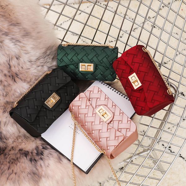 2019 new fashion weaving delicate jelly package wild easy mini chain small square bag
2019 new fashion weaving delicate jelly package wild easy mini chain small square bag