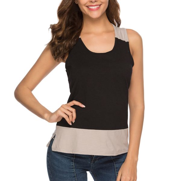 women ladies tank casual o neck shirt sleeveless xl size cotton shirts patchwork modis blouse womens clothing vest l*5, White
women ladies tank casual o neck shirt sleeveless xl size cotton shirts patchwork modis blouse womens clothing vest l*5, White