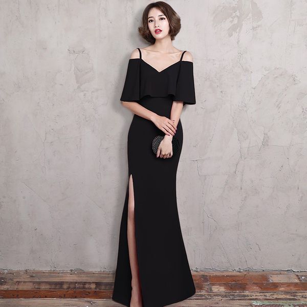 slim off shoulder straps high slits improved cheongsam chinese style evening dress vestidos size s-3xl, Red
slim off shoulder straps high slits improved cheongsam chinese style evening dress vestidos size s-3xl, Red