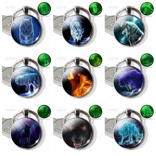 glow in the dark wolf glass cabochon keychain luminous wolf metal keychain fashion accessories valentines gift for boyfriend, Silver
glow in the dark wolf glass cabochon keychain luminous wolf metal keychain fashion accessories valentines gift for boyfriend, Silver