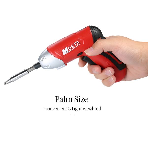 mosta 30w 4v/1300mah cordless rechargeable electric screwdriver 220rpm charging screw driver with 6 pcs bonus screw bits
mosta 30w 4v/1300mah cordless rechargeable electric screwdriver 220rpm charging screw driver with 6 pcs bonus screw bits