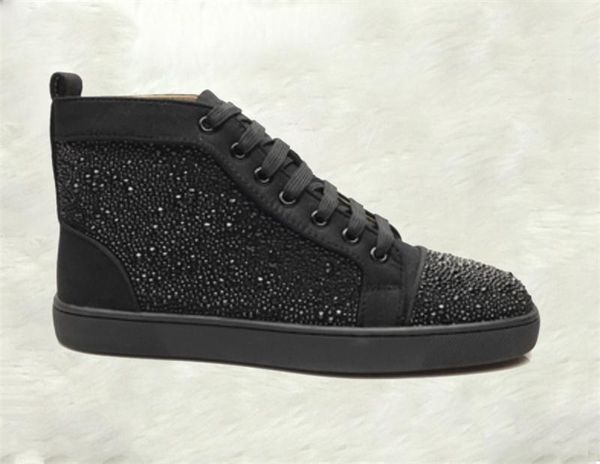 2018 new season red bottom sneakers men women brand shoes spikes flat shoes men high studded rivet trainers male party dress shoes, Black
2018 new season red bottom sneakers men women brand shoes spikes flat shoes men high studded rivet trainers male party dress shoes, Black
