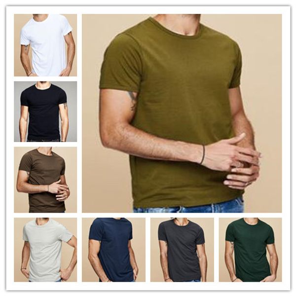 2019 new summer men's short sleeve no deformation good elasticity high cost performance trend solid color army green t shirt, Black;red
2019 new summer men's short sleeve no deformation good elasticity high cost performance trend solid color army green t shirt, Black;red