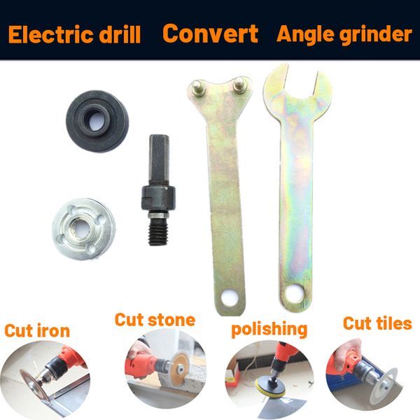 5 pcs/set 6mm/ 10mm electric drill variable angle grinder connecting rod for cutting disc polishing wheel adapter
5 pcs/set 6mm/ 10mm electric drill variable angle grinder connecting rod for cutting disc polishing wheel adapter