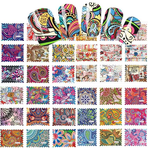 44pcs mandala water nail decals art stickers transfer wraps stickers diy nail decor supplies zg88, Black
44pcs mandala water nail decals art stickers transfer wraps stickers diy nail decor supplies zg88, Black
