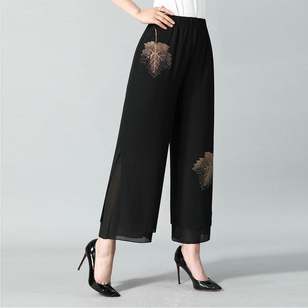 yellow leaf printing loose chiffon pants middle aged woman casual high elastic waist thin comfort trousers women leisure bottoms, Black;white
yellow leaf printing loose chiffon pants middle aged woman casual high elastic waist thin comfort trousers women leisure bottoms, Black;white