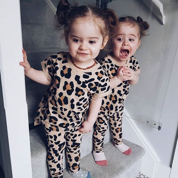 clothing sets baby girl clothes two-piece suit personality leopard short-sleeved t-shirt + pants fashion kids' wear child quality, White
clothing sets baby girl clothes two-piece suit personality leopard short-sleeved t-shirt + pants fashion kids' wear child quality, White