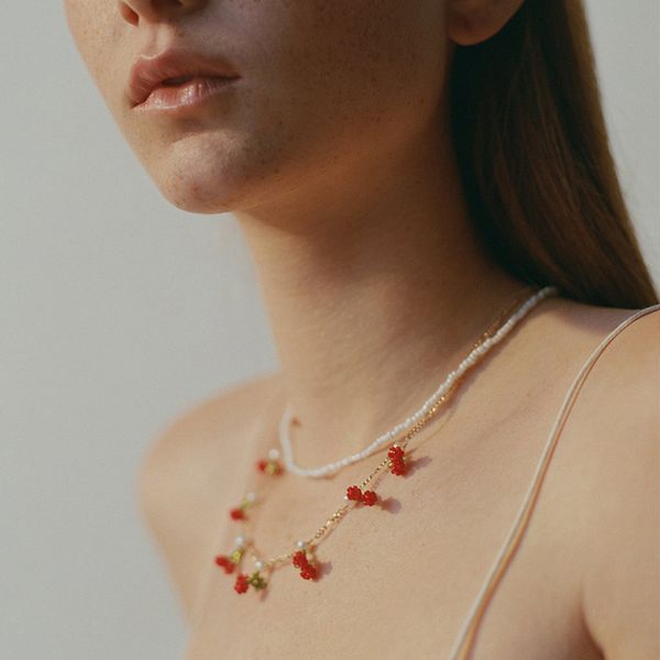 red cherry fruit pearl бисера строка регулируемой двухслойная ожерелье женщины choker ожерелье завод партия способ ювелирные изделия, Golden;silver
red cherry fruit pearl бисера строка регулируемой двухслойная ожерелье женщины choker ожерелье завод партия способ ювелирные изделия, Golden;silver
