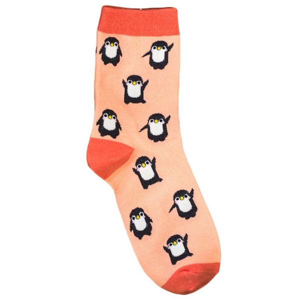 women girls winter cartoon penguins long crew socks contrast color cotton warmer d08e, Black;white
women girls winter cartoon penguins long crew socks contrast color cotton warmer d08e, Black;white