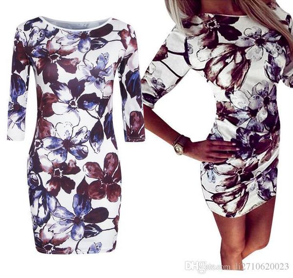 2016 fashion women dress half sleeve flower print one shoulder off summer dress tunic bodycon women vestidos casual dresses, Black;gray
2016 fashion women dress half sleeve flower print one shoulder off summer dress tunic bodycon women vestidos casual dresses, Black;gray