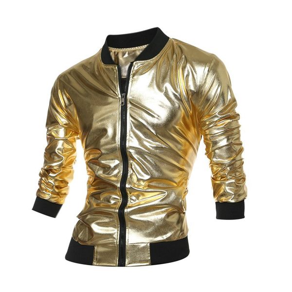 mens jackets men's spring autumn fashion gold jacket coat nightclub shiny hip hop coat casual jacket outerwear bomber jacke male, Black;brown
mens jackets men's spring autumn fashion gold jacket coat nightclub shiny hip hop coat casual jacket outerwear bomber jacke male, Black;brown