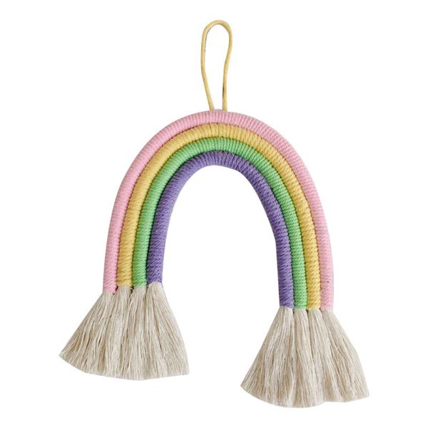 Baby Nursery Wall Decorative Hangings Children Room Rainbow Handmade Pendants R9UE