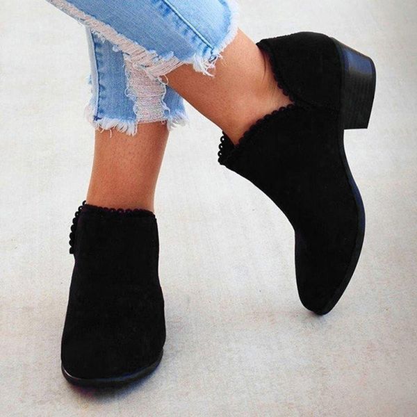 new fashion female lace boots autumn women boots classic zipper ankle warm plush ladies shoes for women, Black
new fashion female lace boots autumn women boots classic zipper ankle warm plush ladies shoes for women, Black