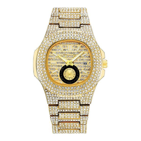 fashion womens luxe wristwatches golden stainless steel full of diamonds women girl watches quartz movement women casual business watch 02, Slivery;brown
fashion womens luxe wristwatches golden stainless steel full of diamonds women girl watches quartz movement women casual business watch 02, Slivery;brown