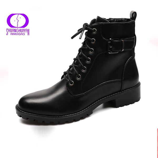 new fashion european style ankle flats round toe black zip boots pu leather woman shoes with warm plush mx200324
new fashion european style ankle flats round toe black zip boots pu leather woman shoes with warm plush mx200324