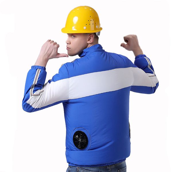 summer cooling jackets men women air conditioning clothes smart fan cooling fishing hiking jacket outdoor sun protection coat, Blue;black
summer cooling jackets men women air conditioning clothes smart fan cooling fishing hiking jacket outdoor sun protection coat, Blue;black