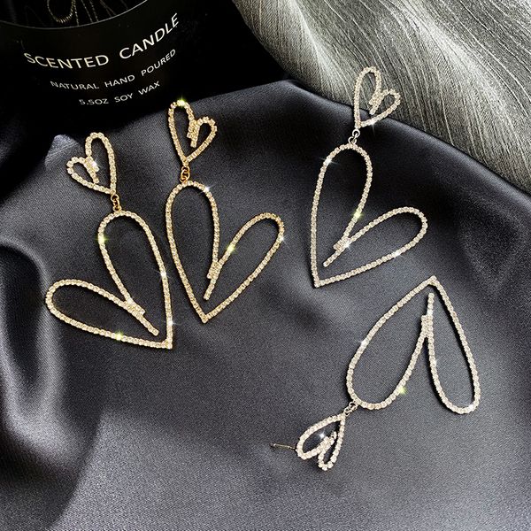 temperament loving earrings long hollow earrings design sensory new tide of 2019, Golden;silver
temperament loving earrings long hollow earrings design sensory new tide of 2019, Golden;silver