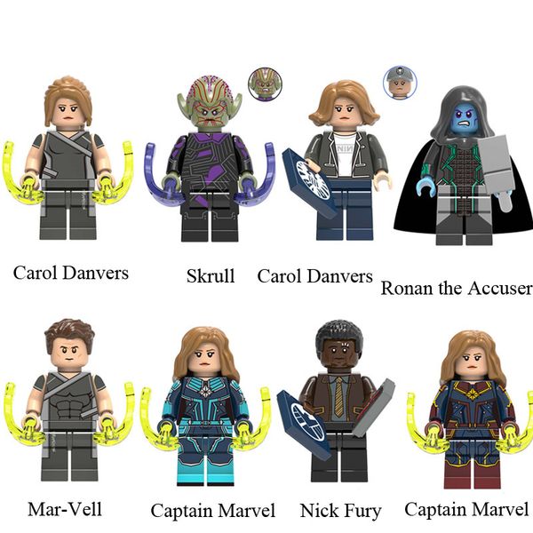 Avengers 4 Endgame Captain Marvel Carol Danvers Skrull Mar-Vell Ronan the Accuser Nick Fury Mini Toy Figure Building Block Assebmle Block
Avengers 4 Endgame Captain Marvel Carol Danvers Skrull Mar-Vell Ronan the Accuser Nick Fury Mini Toy Figure Building Block Assebmle Block