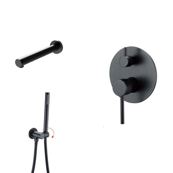 10 Yr Warranty Brass Matte Black Round Handheld Shower Head Set+Waterfall Spout+Mixer Tap Diverter Kit
10 Yr Warranty Brass Matte Black Round Handheld Shower Head Set+Waterfall Spout+Mixer Tap Diverter Kit