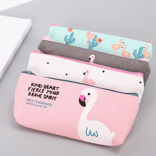cute cartoon canvas flamingo pencil case school supplie stationery gift kawaii girls kids bag large capacity children storage
cute cartoon canvas flamingo pencil case school supplie stationery gift kawaii girls kids bag large capacity children storage