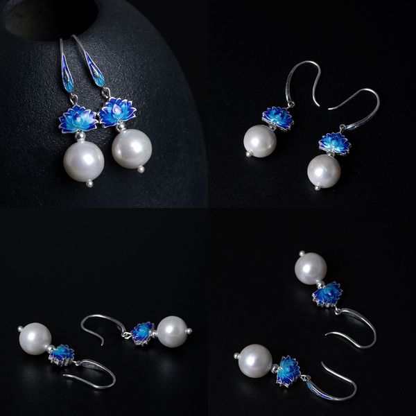 925 s silver diy originality manual imitate enamel technology ear hook woman literature nation wind pearl lotus earrings pandora earrings, Golden
925 s silver diy originality manual imitate enamel technology ear hook woman literature nation wind pearl lotus earrings pandora earrings, Golden