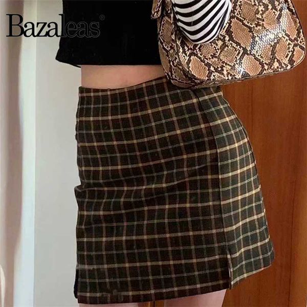 bazaleas streetwear tartan brown women a-line skirt harajuku high waist split short skirt saia womens plaid mini, Black
bazaleas streetwear tartan brown women a-line skirt harajuku high waist split short skirt saia womens plaid mini, Black
