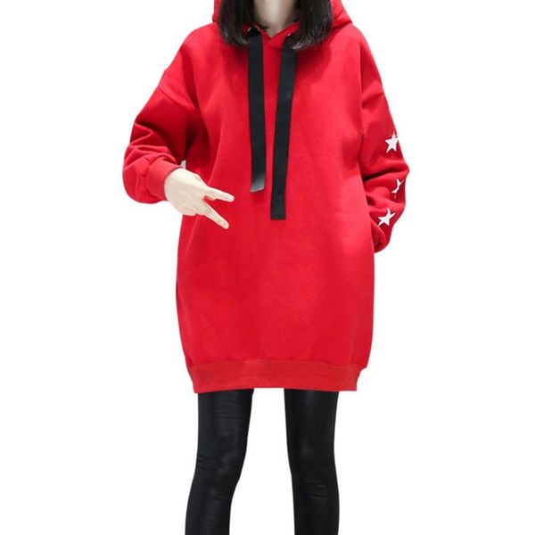 women long sleeve letter print drawstring autumn winter korean chic hoodies, Black
women long sleeve letter print drawstring autumn winter korean chic hoodies, Black