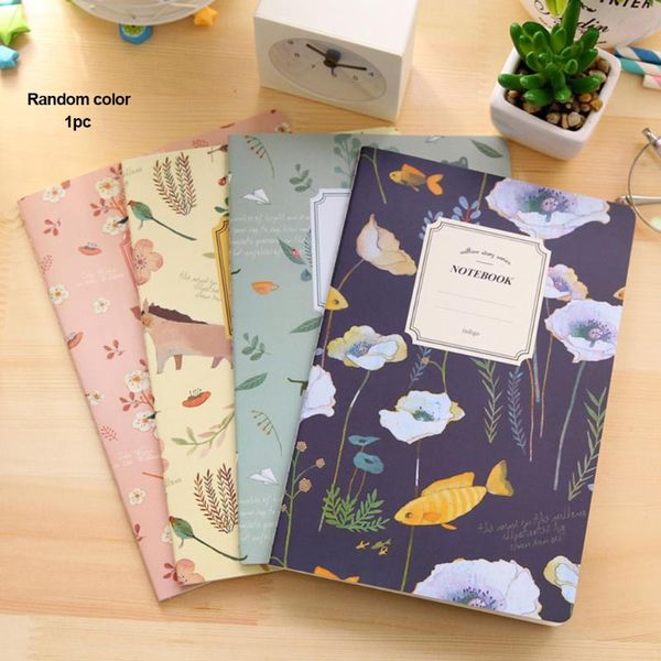 A5 Notepad Notebook Journal Record Students Stationery Schedule School Supplies Diary Book Gifts Soft Kids Office Random Color