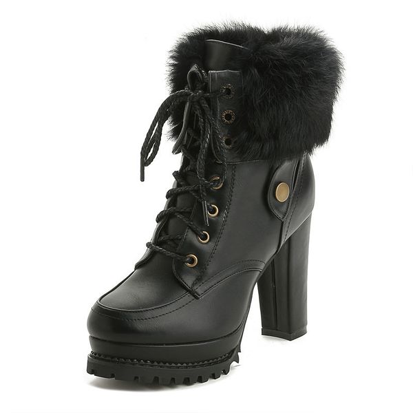 fashion high heel black lace up shoes chunky extreme women ankle boots round toe booties platform fetish female furry
fashion high heel black lace up shoes chunky extreme women ankle boots round toe booties platform fetish female furry
