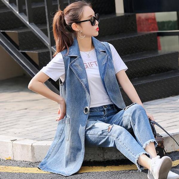 new 2020 autumn summer sequined denim long vest womens waistcoat hole ripped sleeveless coat plus size colete 3xl dc84, Black;white
new 2020 autumn summer sequined denim long vest womens waistcoat hole ripped sleeveless coat plus size colete 3xl dc84, Black;white