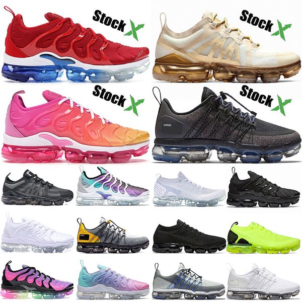 2020 new arrival mens womens wholesale running shoes air vapormax trainers tn plus fly knit white gold summer sunset black sneakers
2020 new arrival mens womens wholesale running shoes air vapormax trainers tn plus fly knit white gold summer sunset black sneakers
