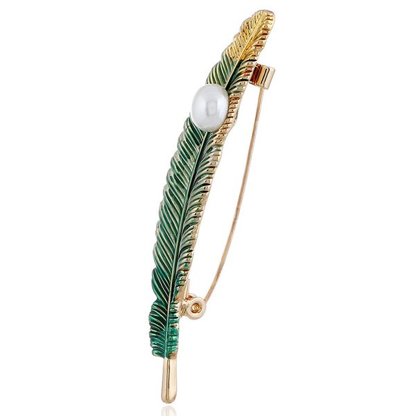 fashion-retro-style feather brooch women's high-end suit pearl brooch simple fashion pin overcoat accessories, Gray
fashion-retro-style feather brooch women's high-end suit pearl brooch simple fashion pin overcoat accessories, Gray