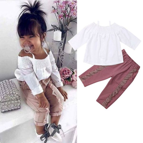 2019 newly toddler kid baby girls clothes sets white off shoulder pants leggings outfit
2019 newly toddler kid baby girls clothes sets white off shoulder pants leggings outfit