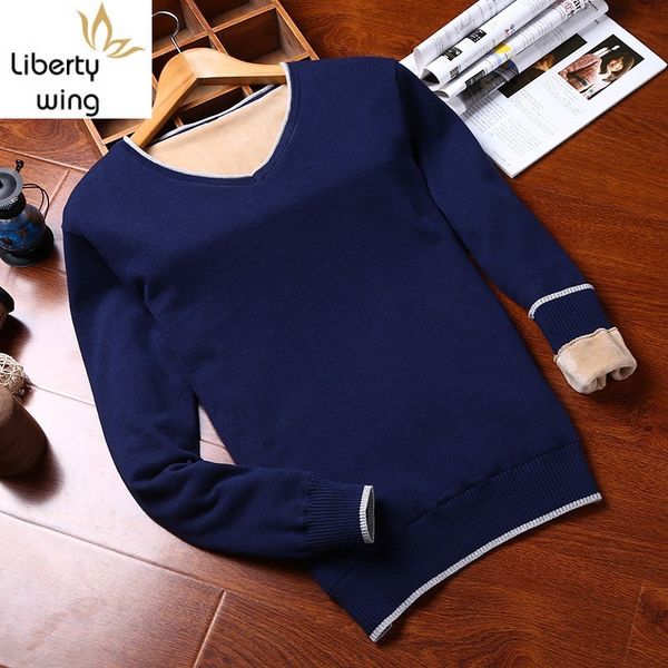 winter mens knitwear sweater v neck fleece lining warm sueter hombre slim fit pullover casual jumper long sleeve thick sweaters, White;black
winter mens knitwear sweater v neck fleece lining warm sueter hombre slim fit pullover casual jumper long sleeve thick sweaters, White;black
