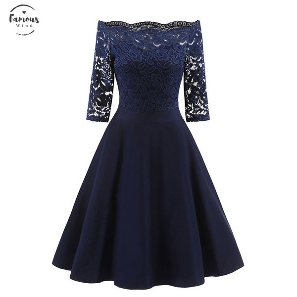 2020 new female dress half sleeve slash neck robe vintage casual party rockabilly 50s 60s lace women dress, Black;gray
2020 new female dress half sleeve slash neck robe vintage casual party rockabilly 50s 60s lace women dress, Black;gray