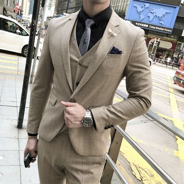 plyesxale серый хаки мужские костюмы для свадебных платьев slim fit mens fashion costume homme mariage 2020 casual suit man 3 piece q896, White;black
plyesxale серый хаки мужские костюмы для свадебных платьев slim fit mens fashion costume homme mariage 2020 casual suit man 3 piece q896, White;black