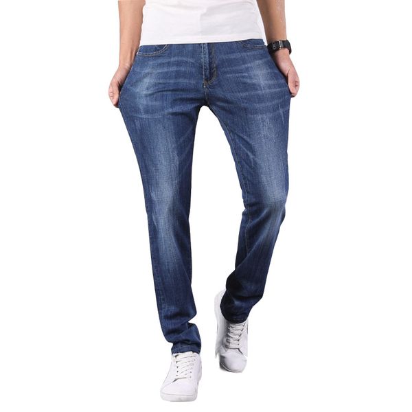 spring new style men slim fit elasticity jeans teenager versitile fashion skinny trousers, Blue
spring new style men slim fit elasticity jeans teenager versitile fashion skinny trousers, Blue