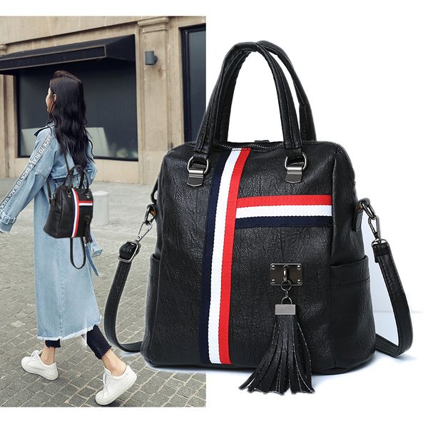 2020 new fashion women school bags zipper stitching simple men backpack designer pu leather travel bags mochila feminina
2020 new fashion women school bags zipper stitching simple men backpack designer pu leather travel bags mochila feminina